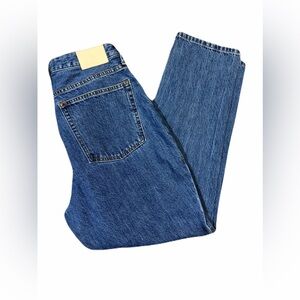 EVERLANE curvy 90s cheeky straight jeans high rise organic cotton denim size 31